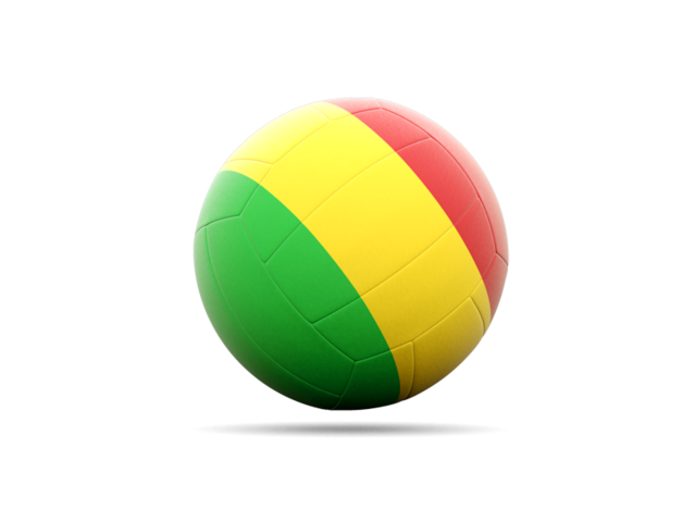 Volleyball icon. Download flag icon of Mali at PNG format