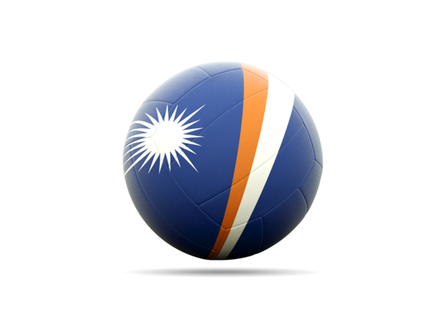 Volleyball icon. Download flag icon of Marshall Islands at PNG format