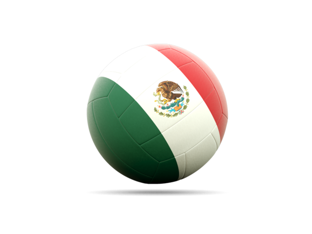 Волебольная иконка. Скачать флаг. Мексика