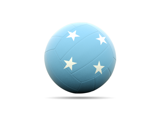 Volleyball icon. Download flag icon of Micronesia at PNG format