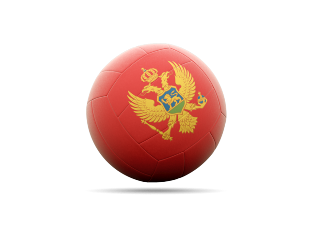 Volleyball icon. Download flag icon of Montenegro at PNG format