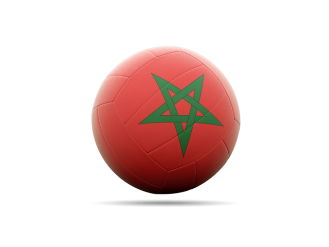 Volleyball icon. Download flag icon of Morocco at PNG format