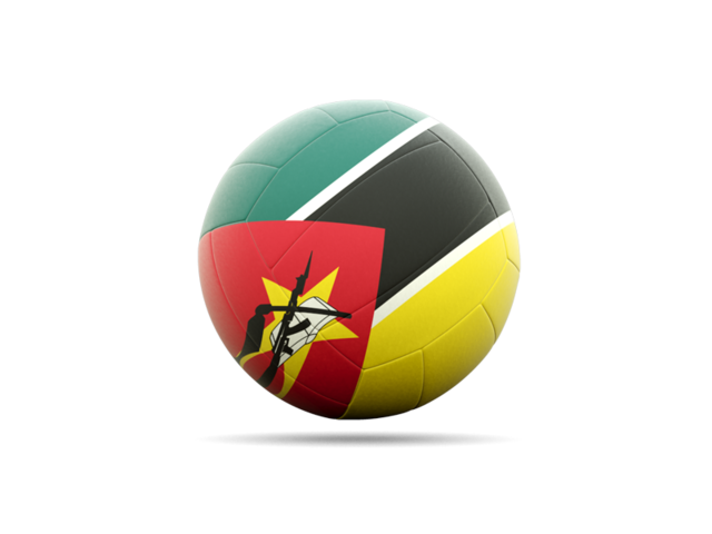 Volleyball icon. Download flag icon of Mozambique at PNG format