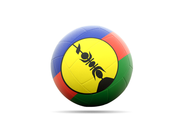 Volleyball icon. Download flag icon of New Caledonia at PNG format