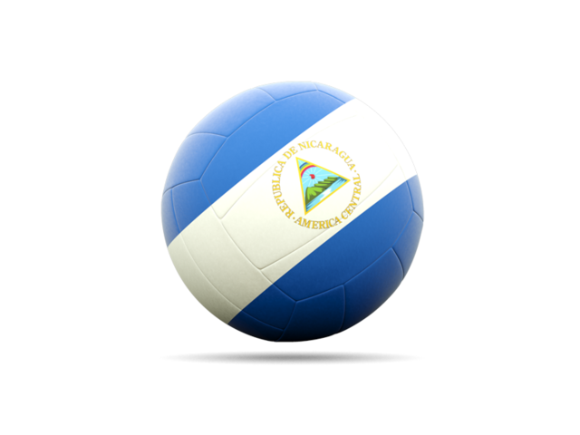 Volleyball icon. Download flag icon of Nicaragua at PNG format