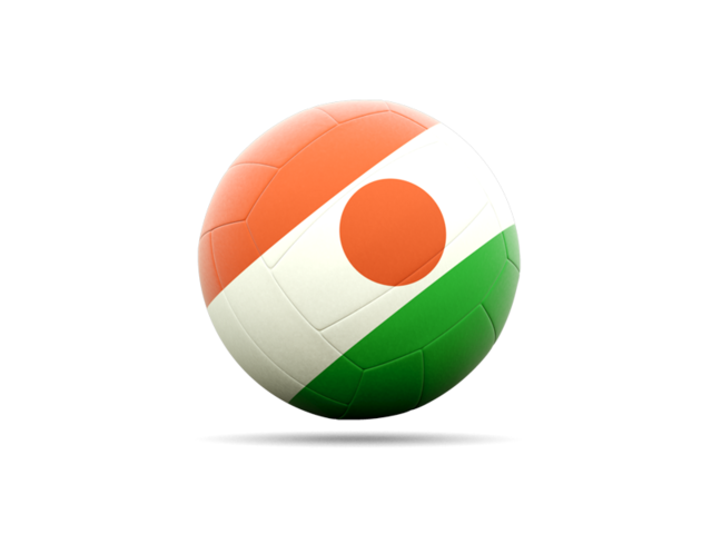 Volleyball icon. Download flag icon of Niger at PNG format