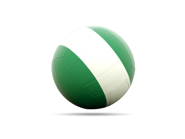 Volleyball icon. Download flag icon of Nigeria at PNG format