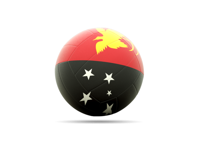 Volleyball icon. Download flag icon of Papua New Guinea at PNG format