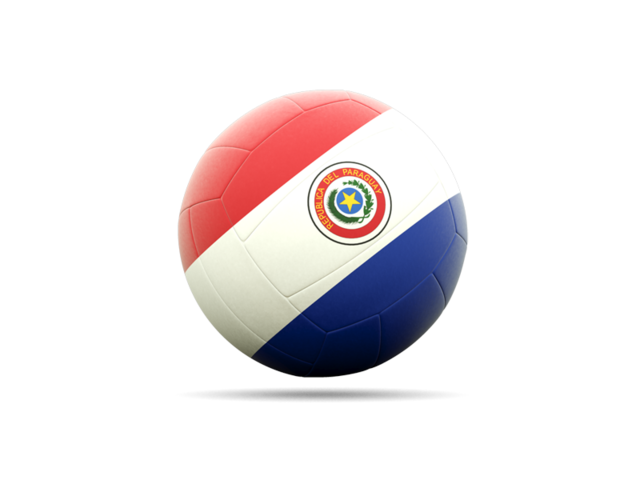 Volleyball icon. Download flag icon of Paraguay at PNG format