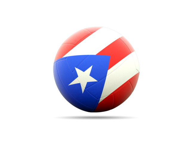 Volleyball icon. Download flag icon of Puerto Rico at PNG format