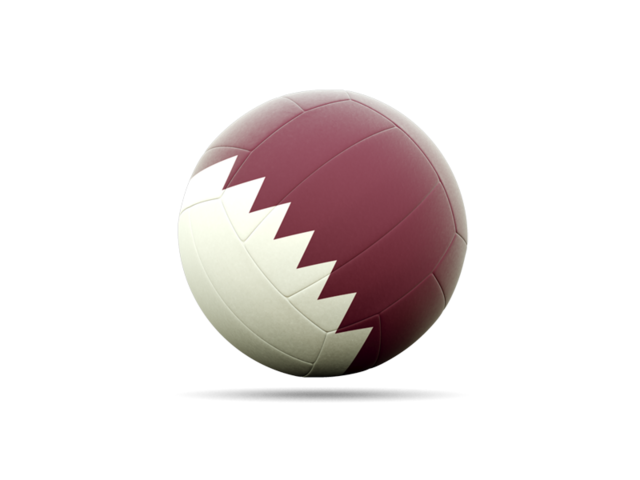 Volleyball icon. Download flag icon of Qatar at PNG format