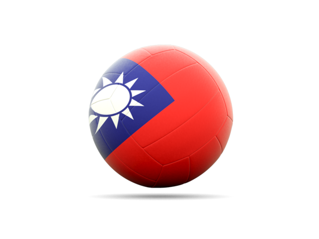 Volleyball icon. Download flag icon of Taiwan at PNG format