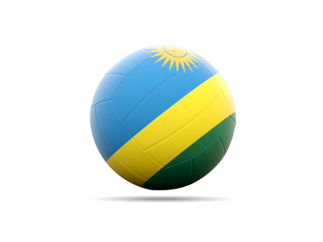Volleyball icon. Download flag icon of Rwanda at PNG format