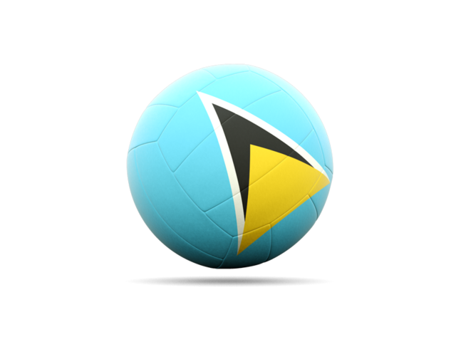 Volleyball icon. Download flag icon of Saint Lucia at PNG format