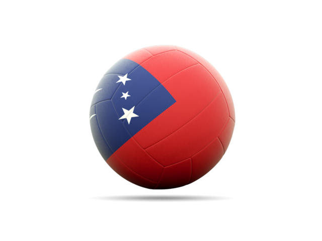 Volleyball icon. Download flag icon of Samoa at PNG format