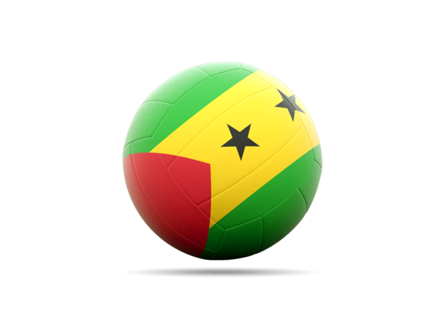 Volleyball icon. Download flag icon of Sao Tome and Principe at PNG format