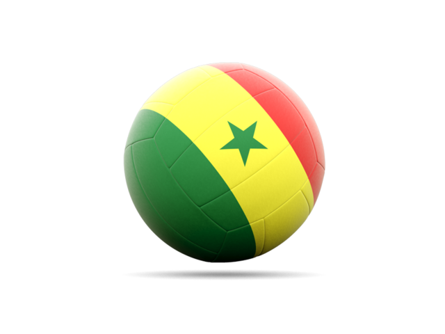Volleyball icon. Download flag icon of Senegal at PNG format