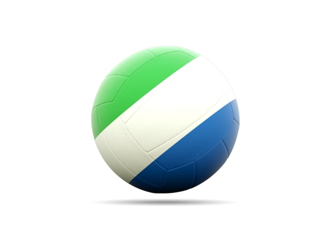 Volleyball icon. Download flag icon of Sierra Leone at PNG format