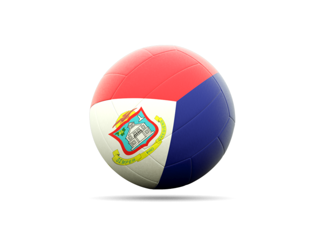 Volleyball icon. Download flag icon of Sint Maarten at PNG format