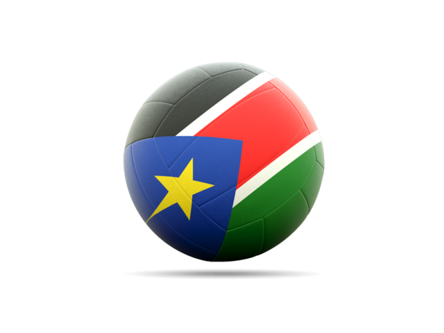 Volleyball icon. Download flag icon of South Sudan at PNG format