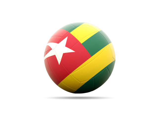 Volleyball icon. Download flag icon of Togo at PNG format