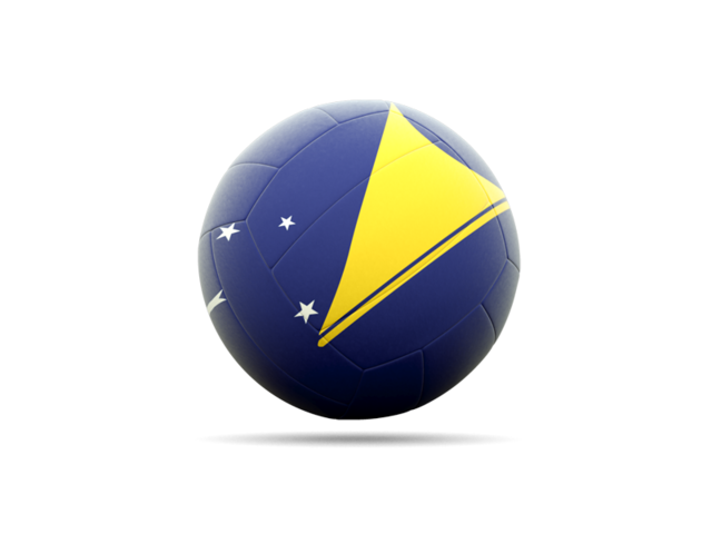 Volleyball icon. Download flag icon of Tokelau at PNG format