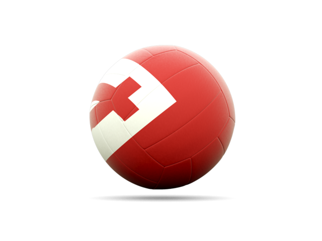 Volleyball icon. Download flag icon of Tonga at PNG format