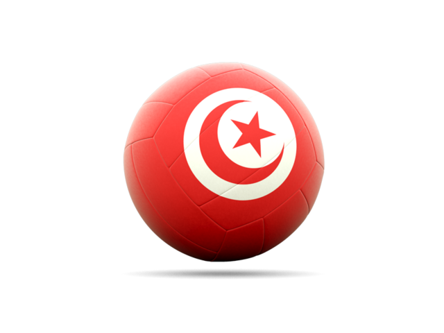 Volleyball icon. Download flag icon of Tunisia at PNG format