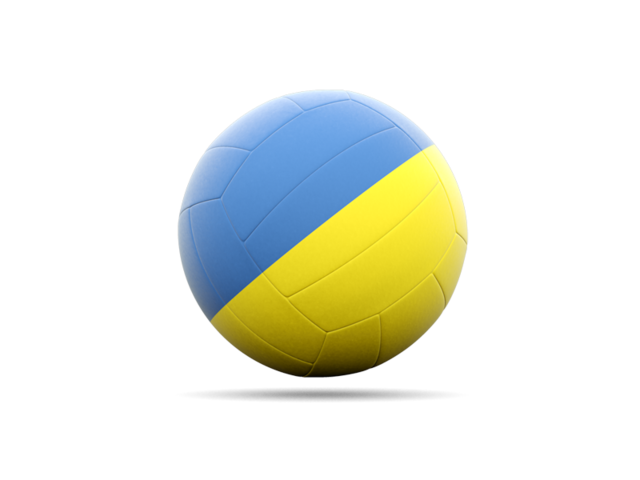 Волебольная иконка. Скачать флаг. Украина
