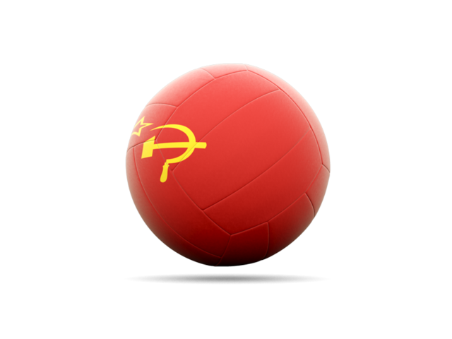 Volleyball icon. Download flag icon of Soviet Union at PNG format
