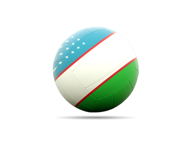 Volleyball icon. Download flag icon of Uzbekistan at PNG format