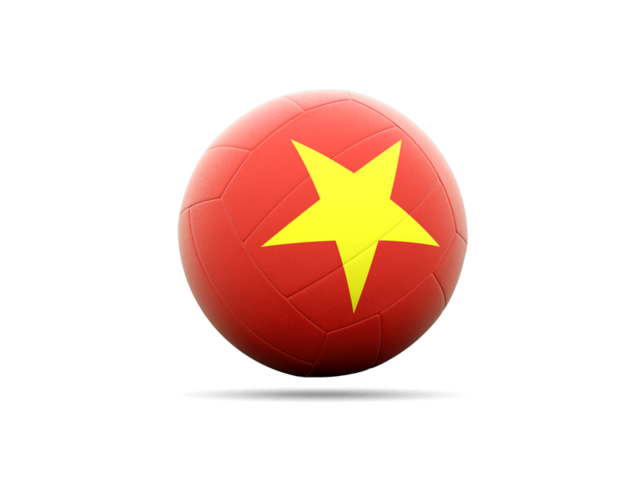 Volleyball icon. Download flag icon of Vietnam at PNG format