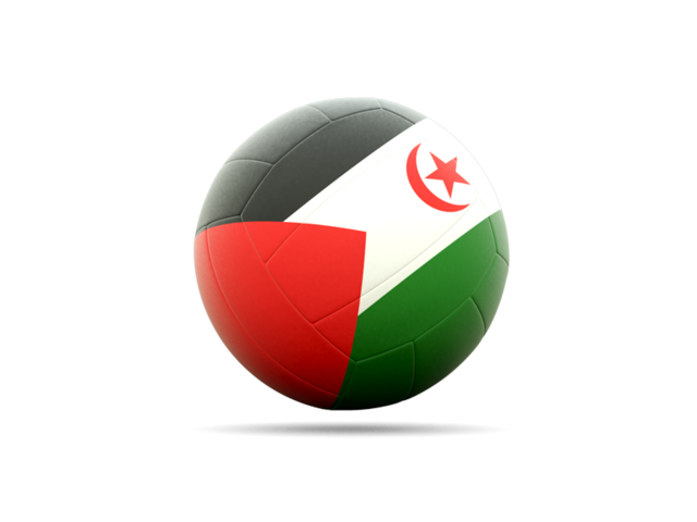 Volleyball icon. Download flag icon of Western Sahara at PNG format