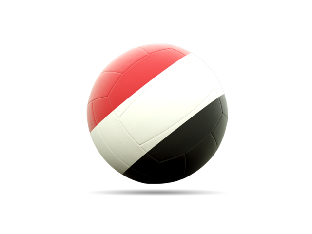 Volleyball icon. Download flag icon of Yemen at PNG format