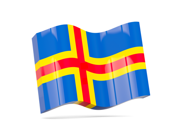 Wave icon. Download flag icon of Aland Islands at PNG format