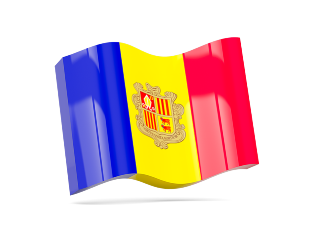 Wave icon. Download flag icon of Andorra at PNG format