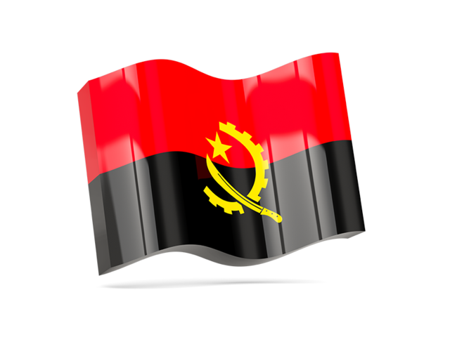 Волнистая иконка. Скачать флаг. Ангола