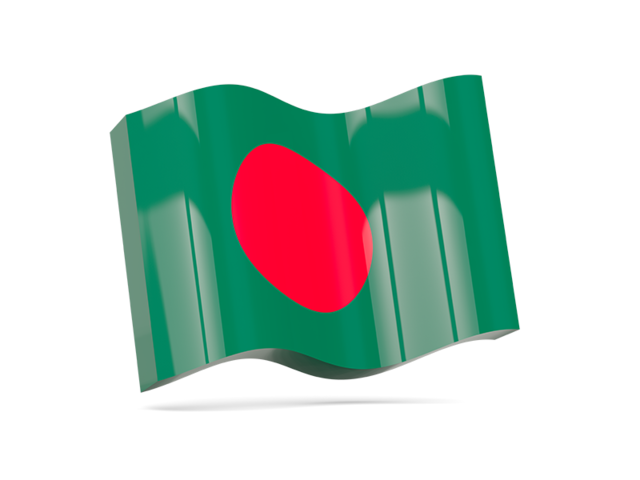 Волнистая иконка. Скачать флаг. Бангладеш