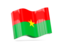 Burkina Faso. Wave icon. Download icon.