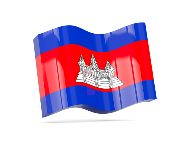 Wave icon. Download flag icon of Cambodia at PNG format
