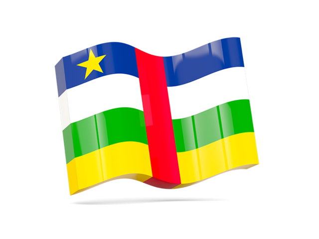 Волнистая иконка. Скачать флаг. Центральноафриканская Республика