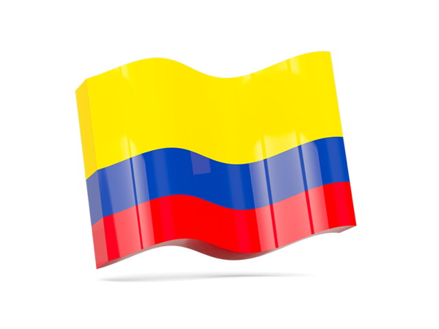 Wave icon. Download flag icon of Colombia at PNG format