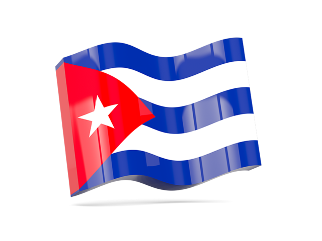 Волнистая иконка. Скачать флаг. Куба