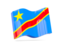 Демократическая Республика Конго. Волнистая иконка. Скачать иконку.