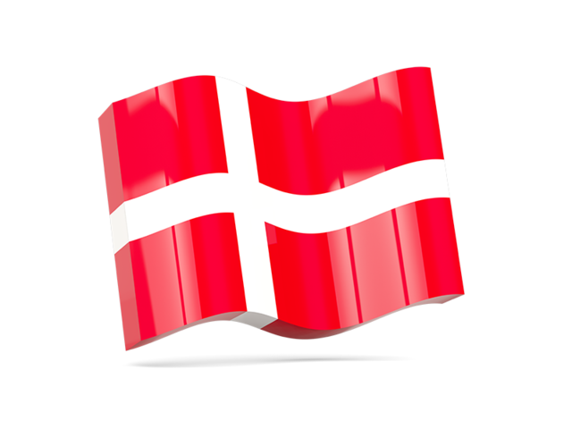 Волнистая иконка. Скачать флаг. Дания