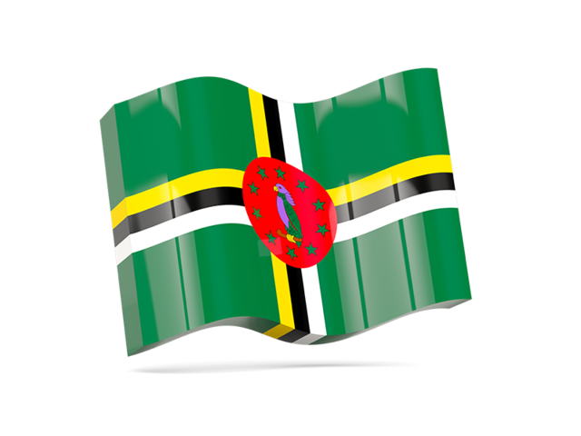 Wave icon. Download flag icon of Dominica at PNG format