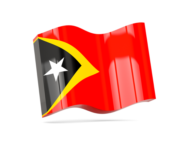 Волнистая иконка. Скачать флаг. Восточный Тимор