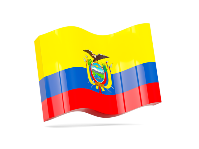 Wave icon. Download flag icon of Ecuador at PNG format