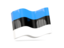 Эстония. Волнистая иконка. Скачать иллюстрацию.