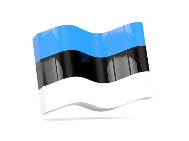 Волнистая иконка. Скачать флаг. Эстония